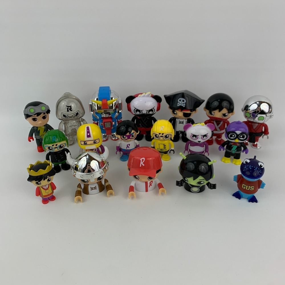 Ryan's World Invisible Clear Invisi-Ryan Ninja Robot Pirate Panda Figure Lot